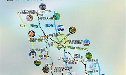 香格里拉旅游路线图-香格里拉经典旅游路线